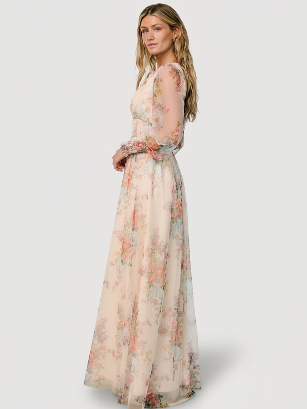 Baltic Born Layla Tulle Maxi Dress – Romantic Floral | Size Small | NWT - Picture 5 of 5